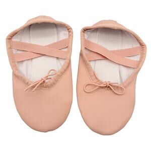 Stelle Pink Leather Ballet Slippers Dance Shoes Girls 9MT Soft Sole